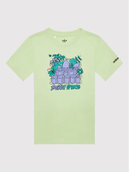 Adidas Tricou Graphic Stoked Beach galben