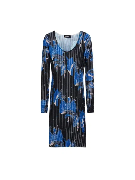 Desigual Rochie albastru negru