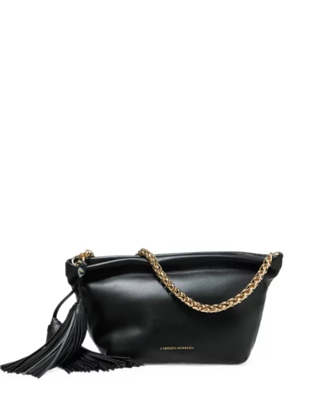 Geantă plic Carolina Herrera din piele negru