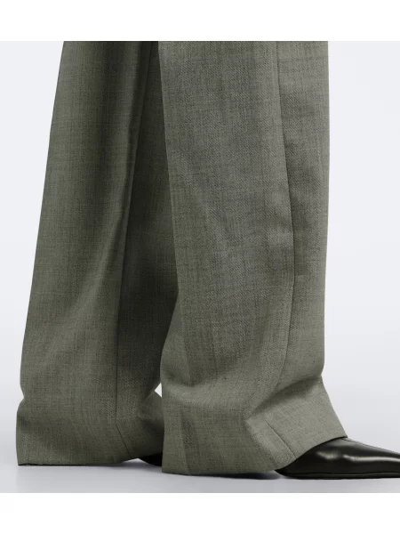 Pantaloni Mcqueen de lână gri