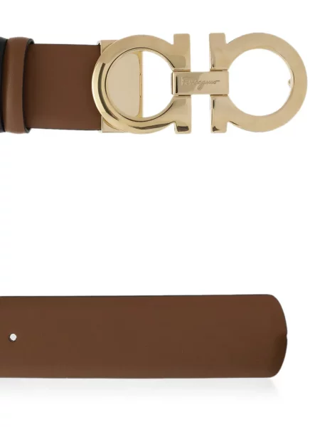 Cu centură reversibil curea Ferragamo maro