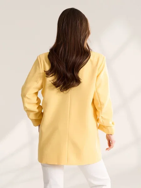 Жакет ISSA Plus комбінований верх жовтий