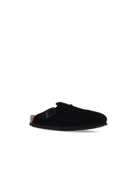 Klapki Birkenstock skórzane czarne