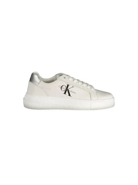 Sneakersy Calvin Klein Jeans z nadrukiem białe