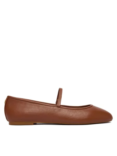 Baleriny LAUREN RALPH LAUREN brązowe