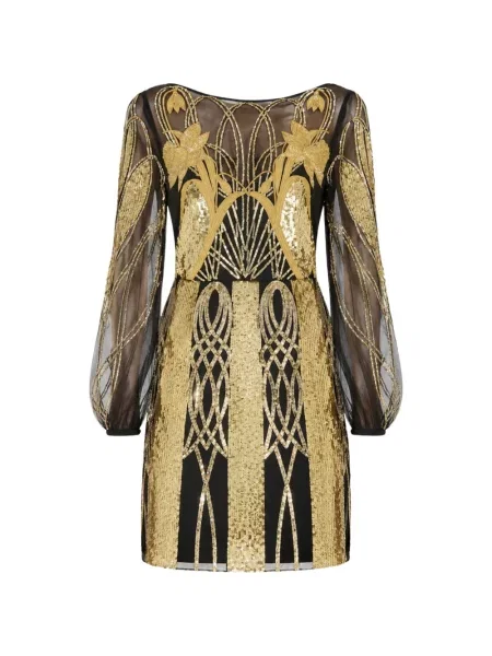 Rochie mini Temperley London cu paiete negru
