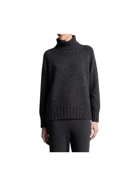 Sweter z golfem Kaos szary
