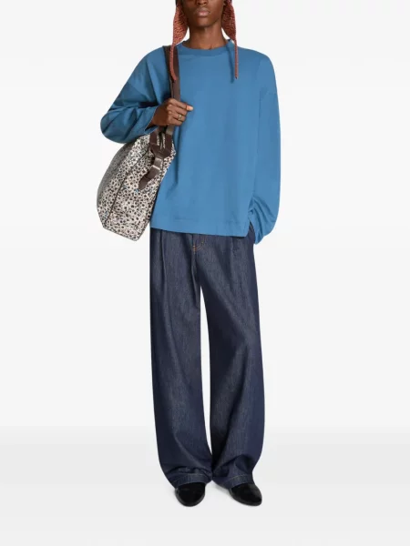 Blugi Dries Van Noten albastru