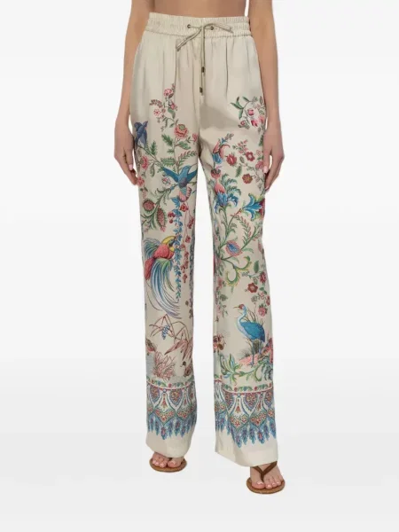 Pantaloni Etro cu model floral cu imagine