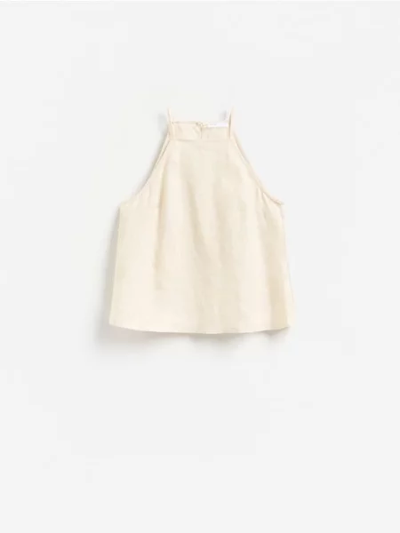 Reserved Top din in crem