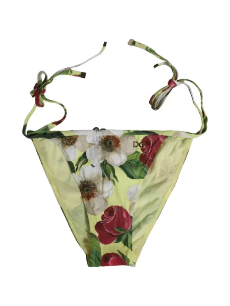 Bikini Dolce & Gabbana s cvjetnim printom s printom žuta