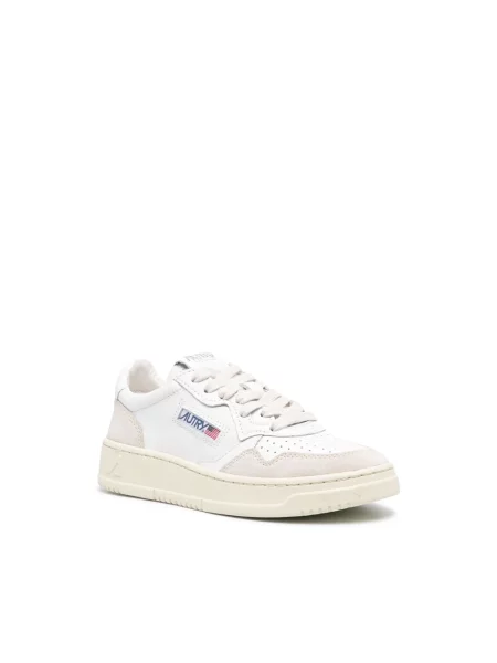 Sneakers Autry Medalist Low Wom White Leather/ Beige Suede EUR 36 białe