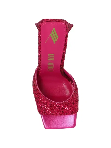 Papuci tip mules The Attico roz