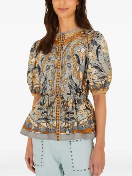 Bluză Farm Rio cu model floral cu imagine albastru