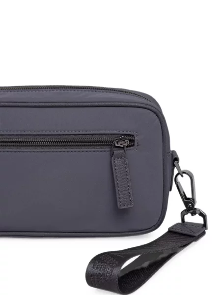 Geantă Emporio Armani cu autograf gri