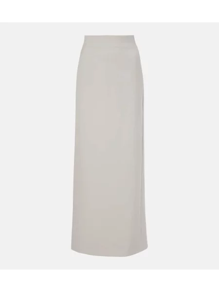 Fusta maxi Wardrobe.nyc de lână gri