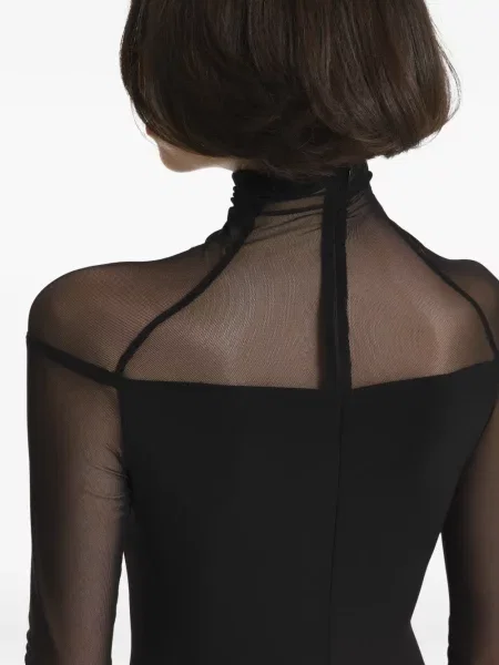 Rochie maxi 2310 Studio plasă negru