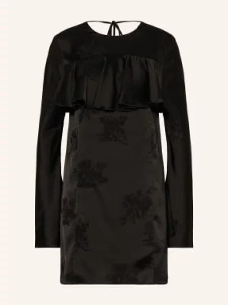 Ganni Sukienka Koktajlowa schwarz czarna