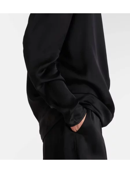 Heláncă Toteme din satin negru