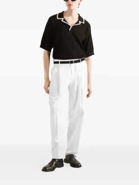 Pantaloni Dolce & Gabbana plisate alb