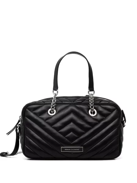 Matlasat geantă Armani Exchange negru