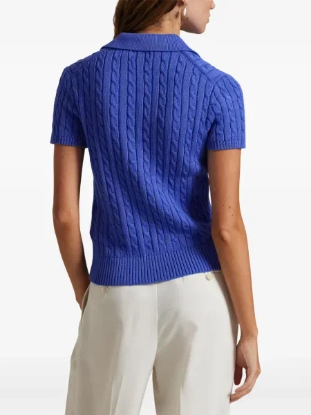 Căciulă Polo Ralph Lauren cu broderie tricotate de costum albastru