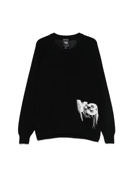 Sweter Logo Knit Crew lekki czarny