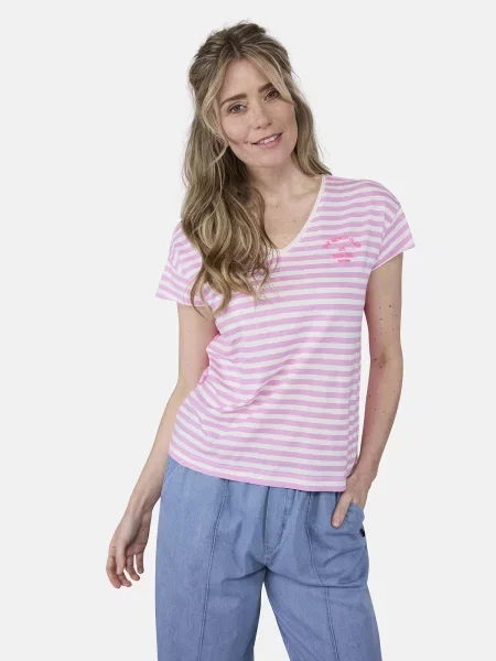 LIEBLINGSSTÜCK Tricou Dolly roz eozină / roz închis / murdar alb