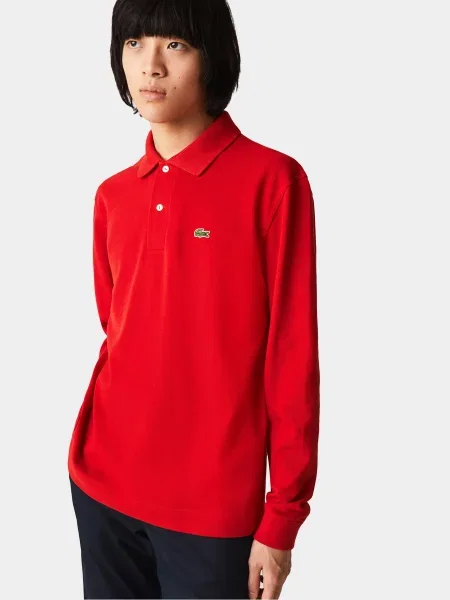 Поло Lacoste красное
