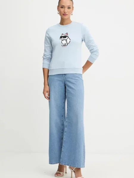 Кофта Karl Lagerfeld з принтом бежевий