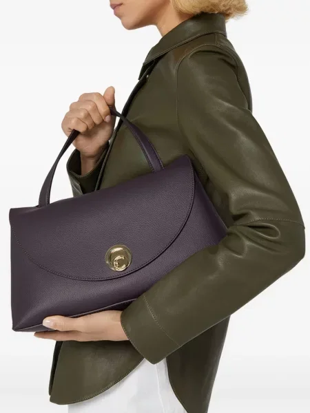 Geantă shopper Coccinelle din piele violet