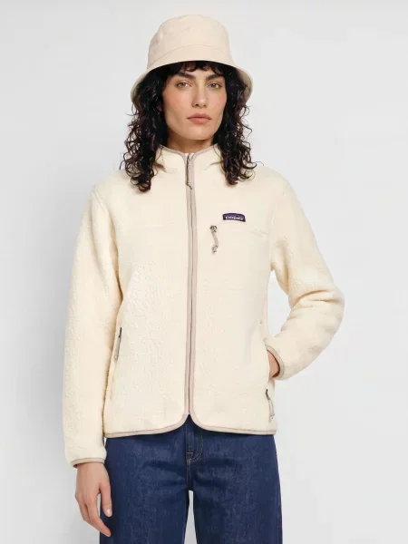 Patagonia Fleecová Mikina Retro Pile krémová béžová