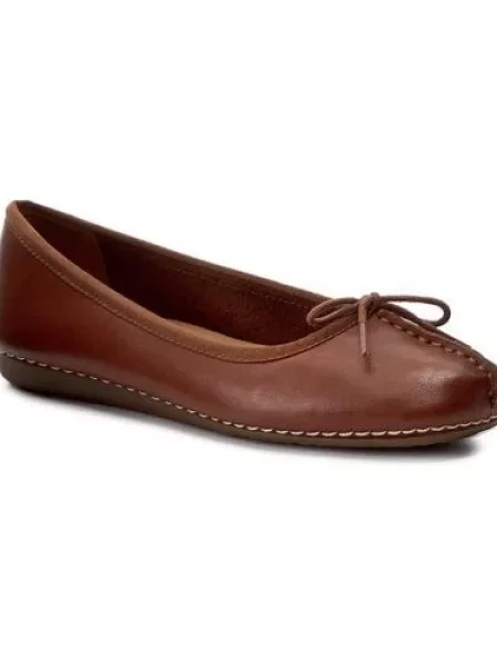 Clarks Baleríny Freckle Ice hnědá