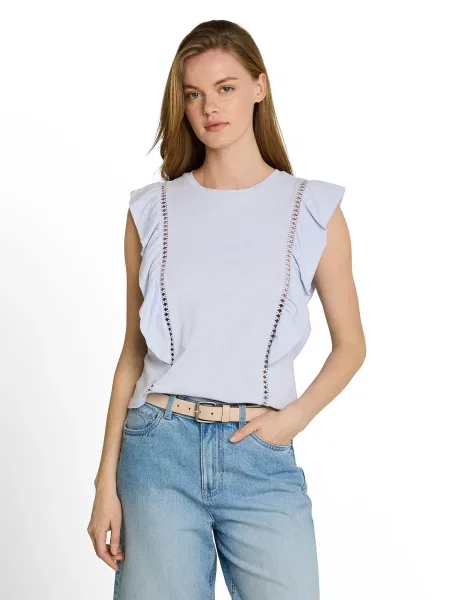 TOM TAILOR DENIM Póló világoskék