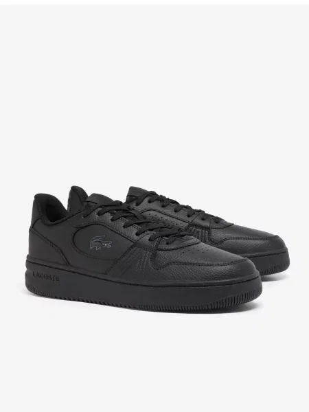 Кожаные кеды Lacoste черные