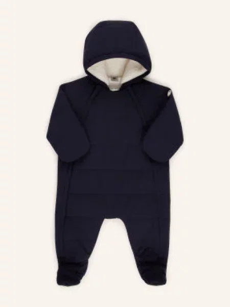 Petit Bateau Kombinezon Zimowy blau granatowy