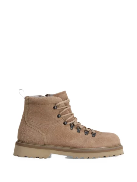 Čizmice Woolrich s vezicama od brušene kože