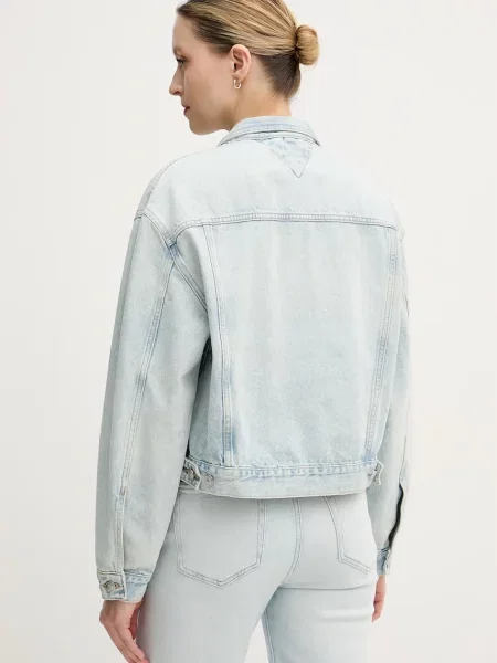Tommy Hilfiger krótka kurtka jeansowa niebieska