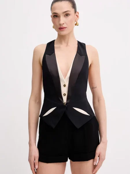 Elisabetta Franchi kamizelka wieczorowa czarna