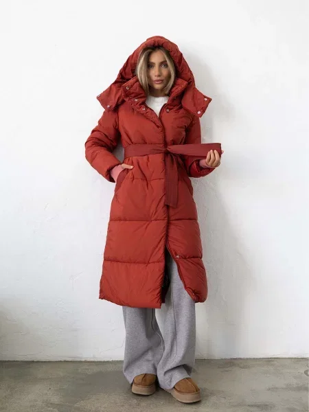 Пуховик FloveTouch бордовий