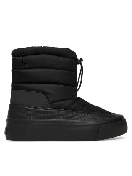 Calvin Klein Сникърси Vulc Flatf Snowboot Nylon Mix Mg черен