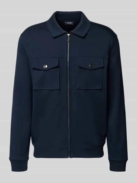 Bluza rozpinana z zamkiem błyskawicznym model ‘Tailson’ Joop! Collection granatowa