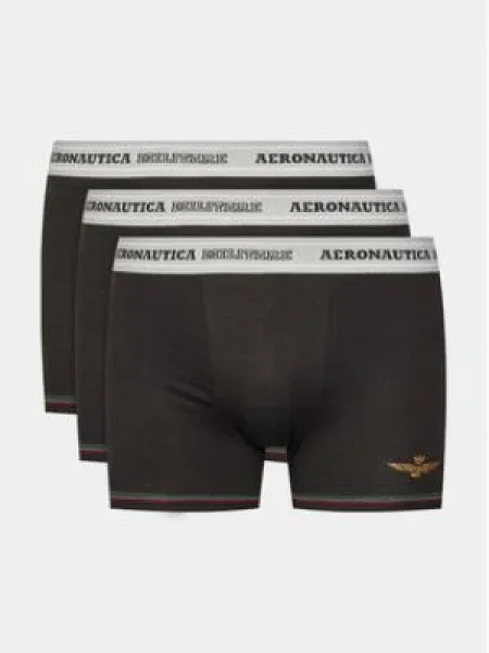 Boxerky Aeronautica Militare Trunk 2 páry navy čierna