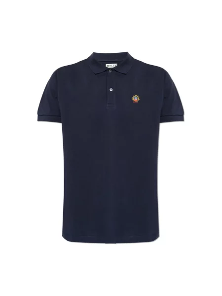 Koszulka polo Bally z logo niebieska