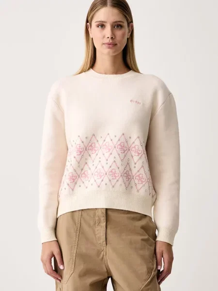 Guess pulover pentru femei LILY bej