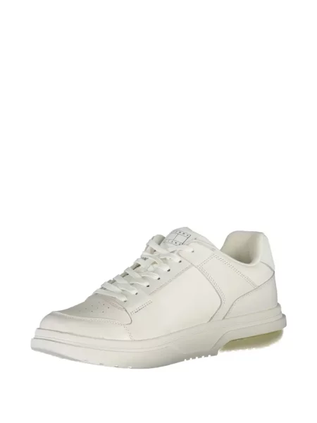 Fűzős csipkés sneaker Tommy Hilfiger autogrammal fehér