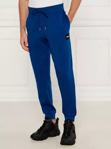BOSS BLACK Jogger nadrág Emblem fekete