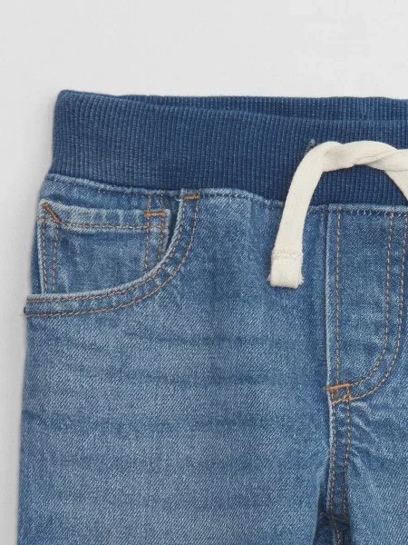 Pantaloni copii Gap albastru