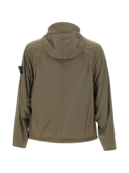 Geacă Stone Island cu strasuri stretch verde