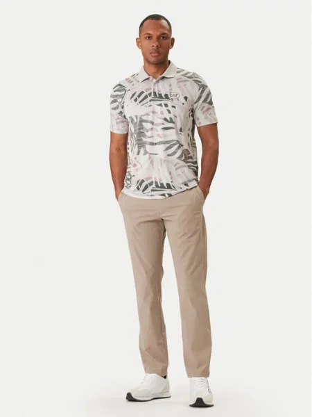 Emporio Armani Hlače iz tkanine bež